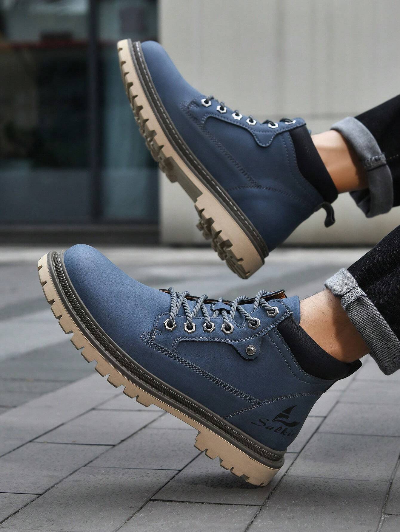 Classic Designer Handmade Men's Boots β Waterproof, Arch Support, Pressure Relief, Spacious Toe Box Outdoor Shoes