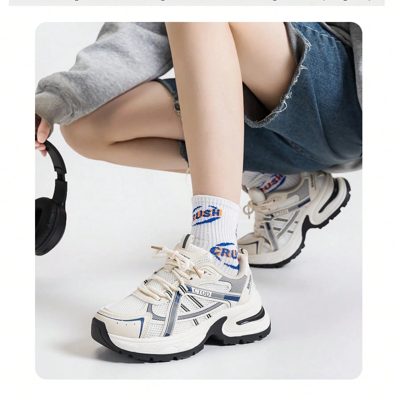 City Sports Shoes Series - New Thick-Sole Comfortable And Fashionable Running Shoes