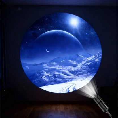 USB LED Starry Sky Projector. 360° Rotating Starry Sky Pattern.