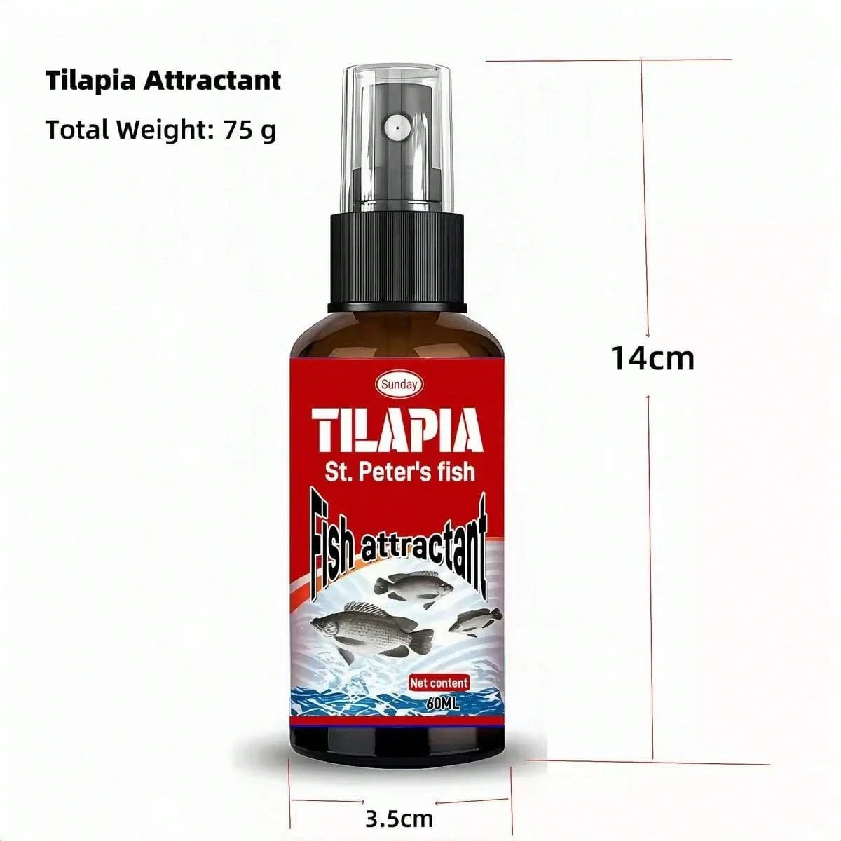 🎣 Concentrated Fish Attractant Liquid – 🐟Fast-Acting Red Worm Formula