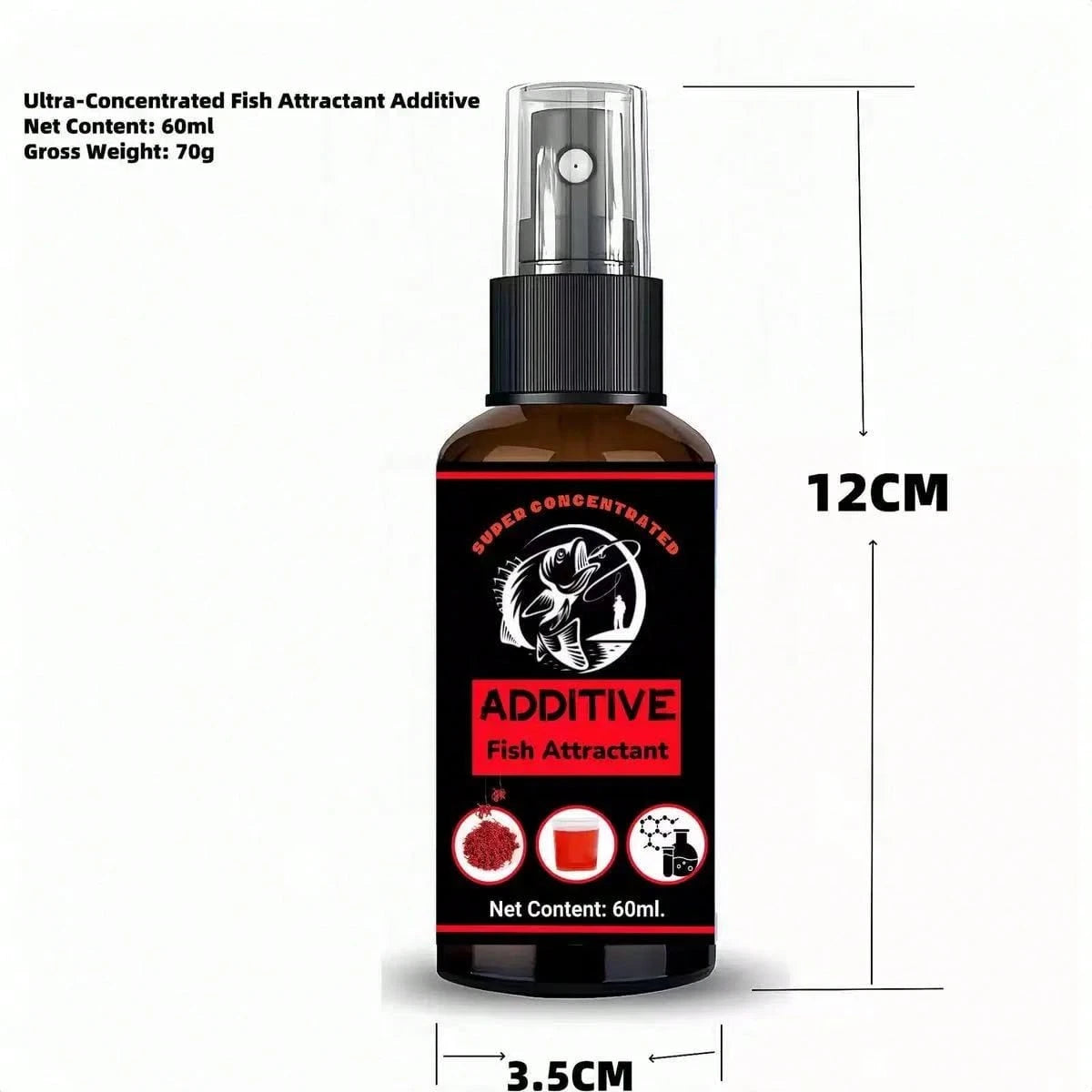 🎣 Concentrated Fish Attractant Liquid – 🐟Fast-Acting Red Worm Formula