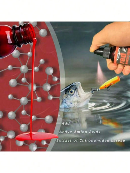 🎣 Concentrated Fish Attractant Liquid – 🐟Fast-Acting Red Worm Formula