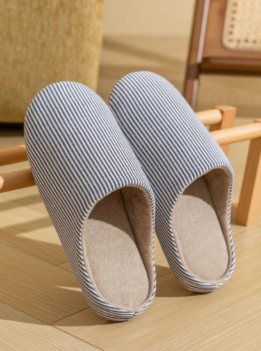 Men's Pure Cotton Slippers - Winter Non-slip and Quiet Cotton and Linen Slippers
