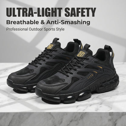 Men's Sneakers, Lightweight Breathable Anti-Smash Work Shoes