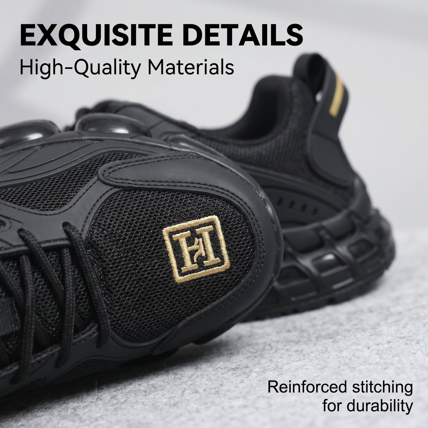 Men's Sneakers, Lightweight Breathable Anti-Smash Work Shoes