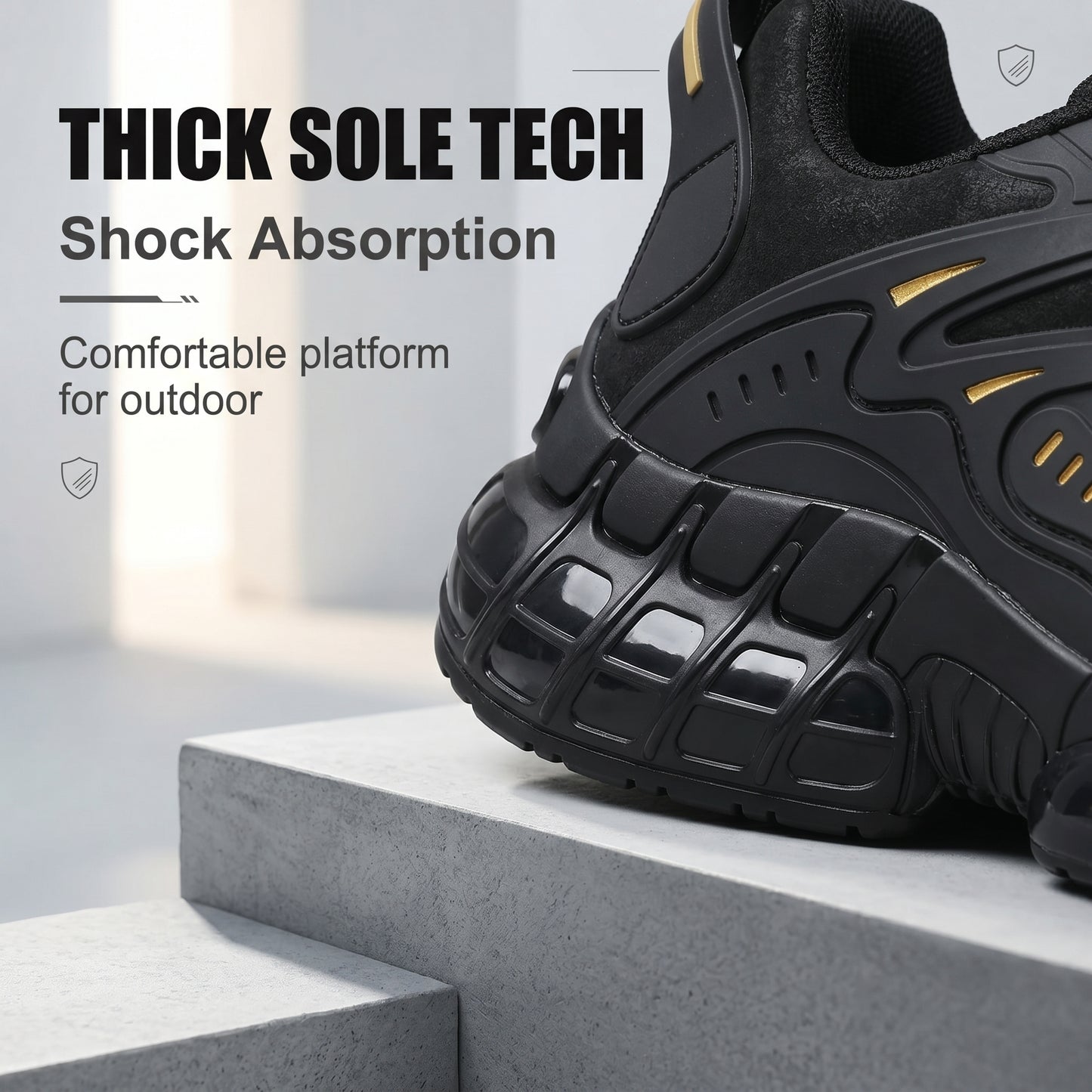 Men's Sneakers, Lightweight Breathable Anti-Smash Work Shoes