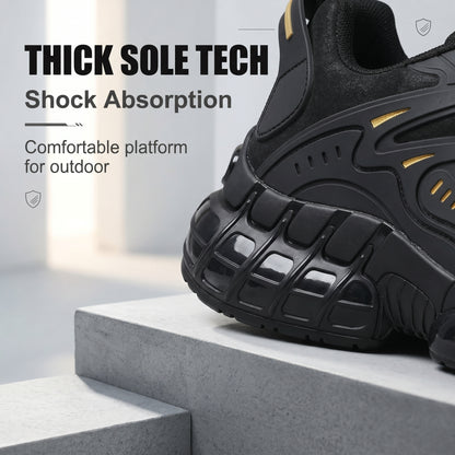 Men's Sneakers, Lightweight Breathable Anti-Smash Work Shoes